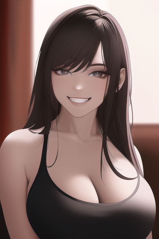 An image depicting seductive smile