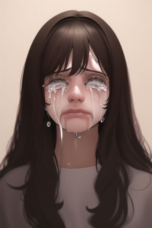 An image depicting tearful