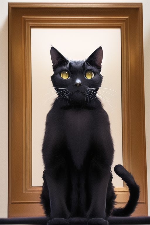 An image depicting Black cat