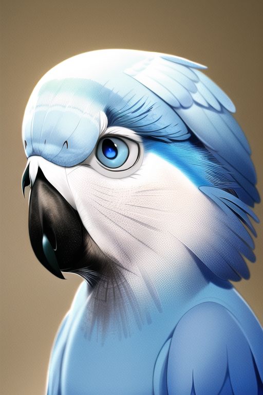 An image depicting Blue-eyed Cockatoo