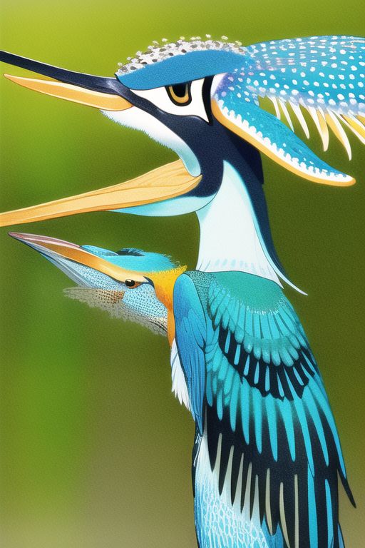 An image depicting Crested Kingfisher