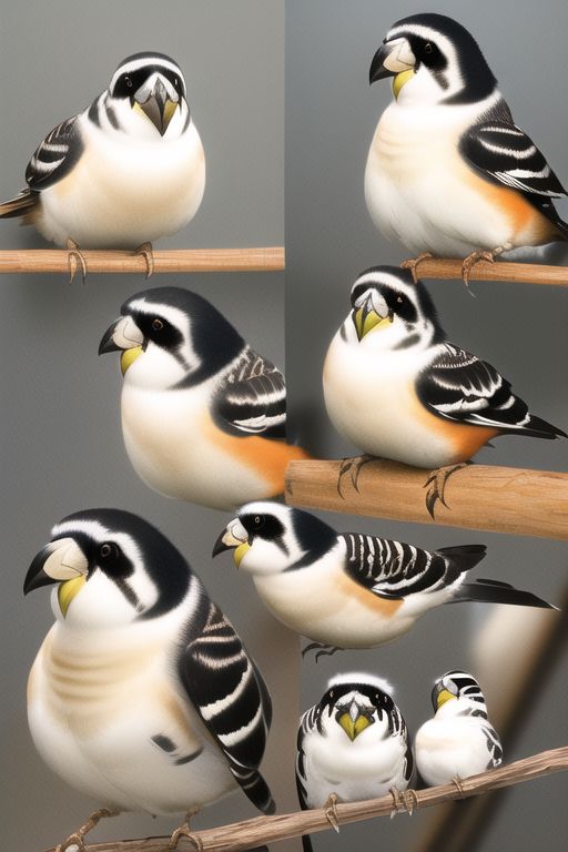 An image depicting Estrildid finches