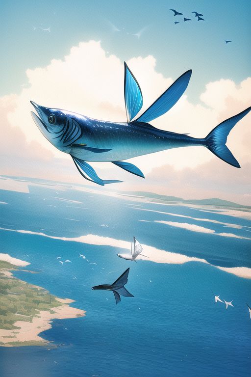 An image depicting Flying fish
