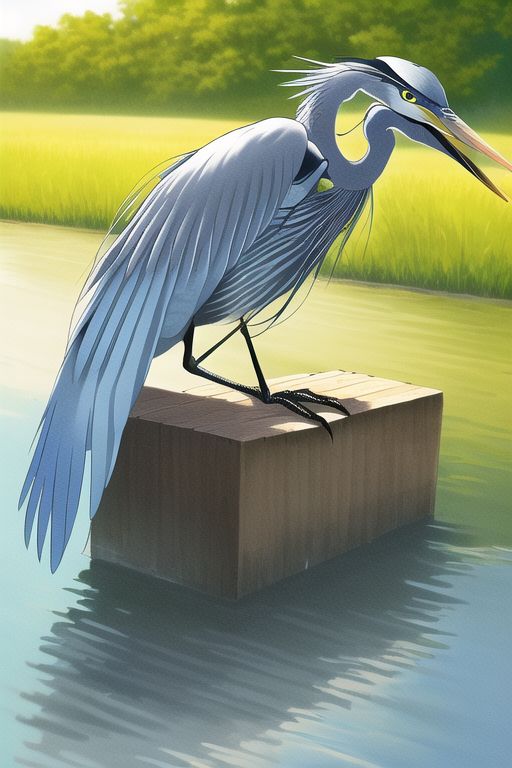 An image depicting Great Blue Heron