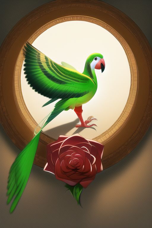 An image depicting Rose-ringed Parakeet