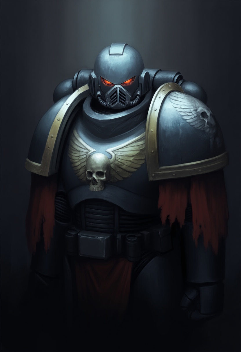 An image depicting adeptus astartes