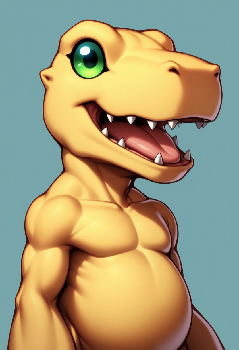 An image depicting agumon