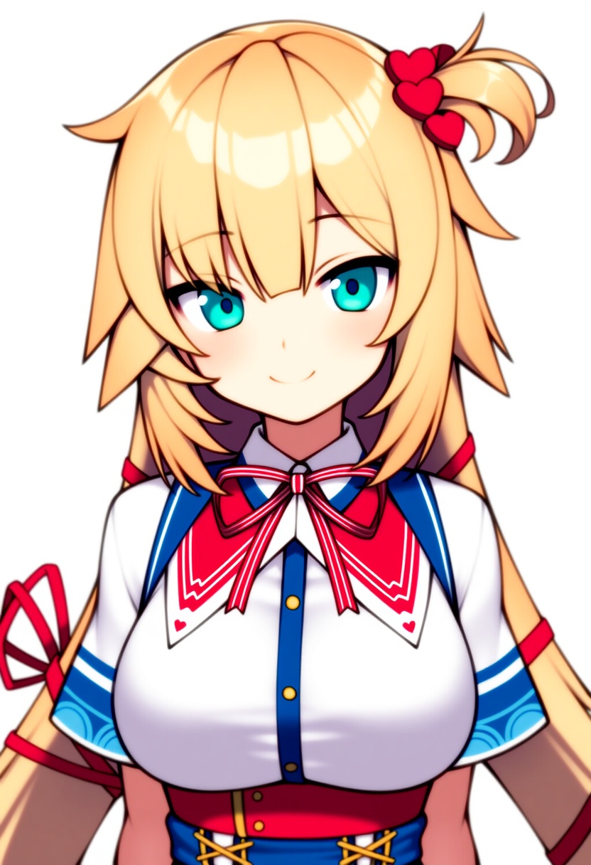 An image depicting akai haato (1st costume)