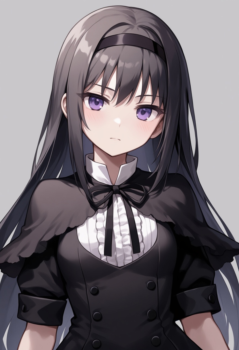 An image depicting akemi homura (black dress)