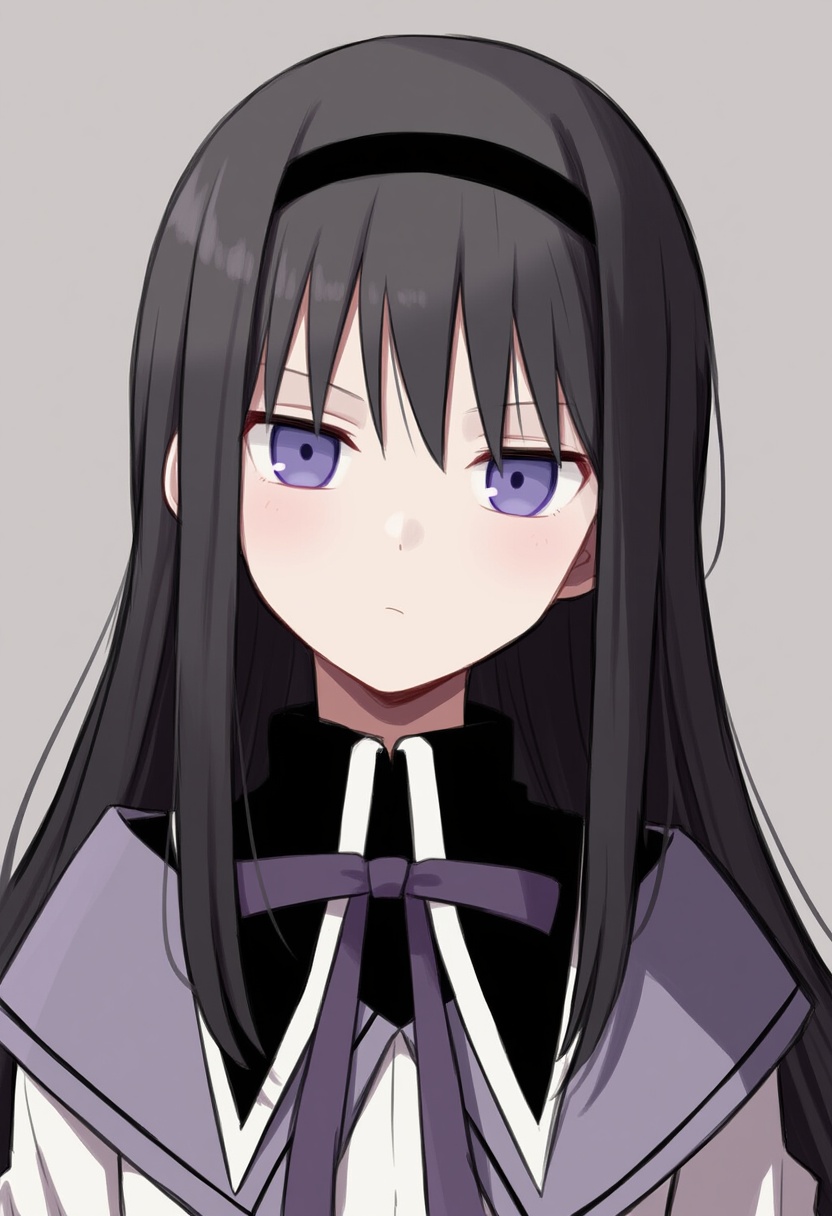 An image depicting akemi homura (magical girl)