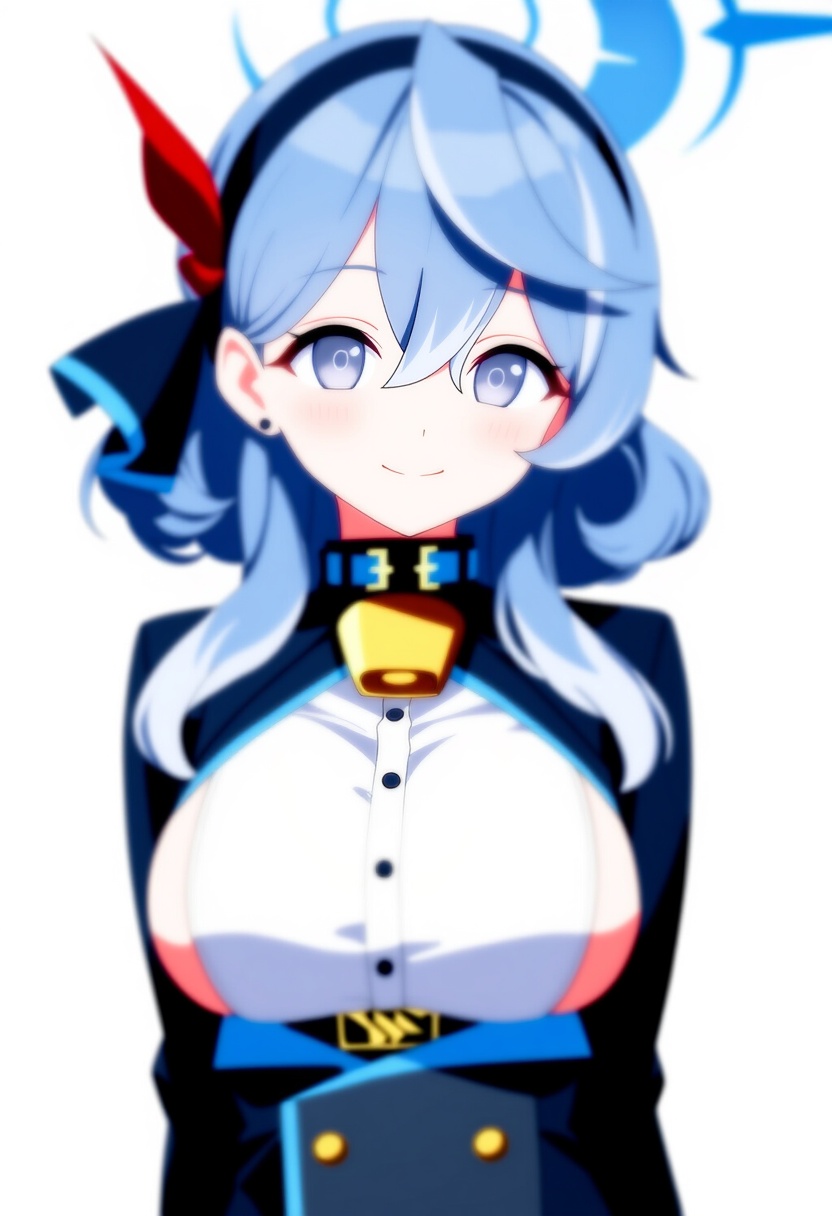 An image depicting ako (blue archive)