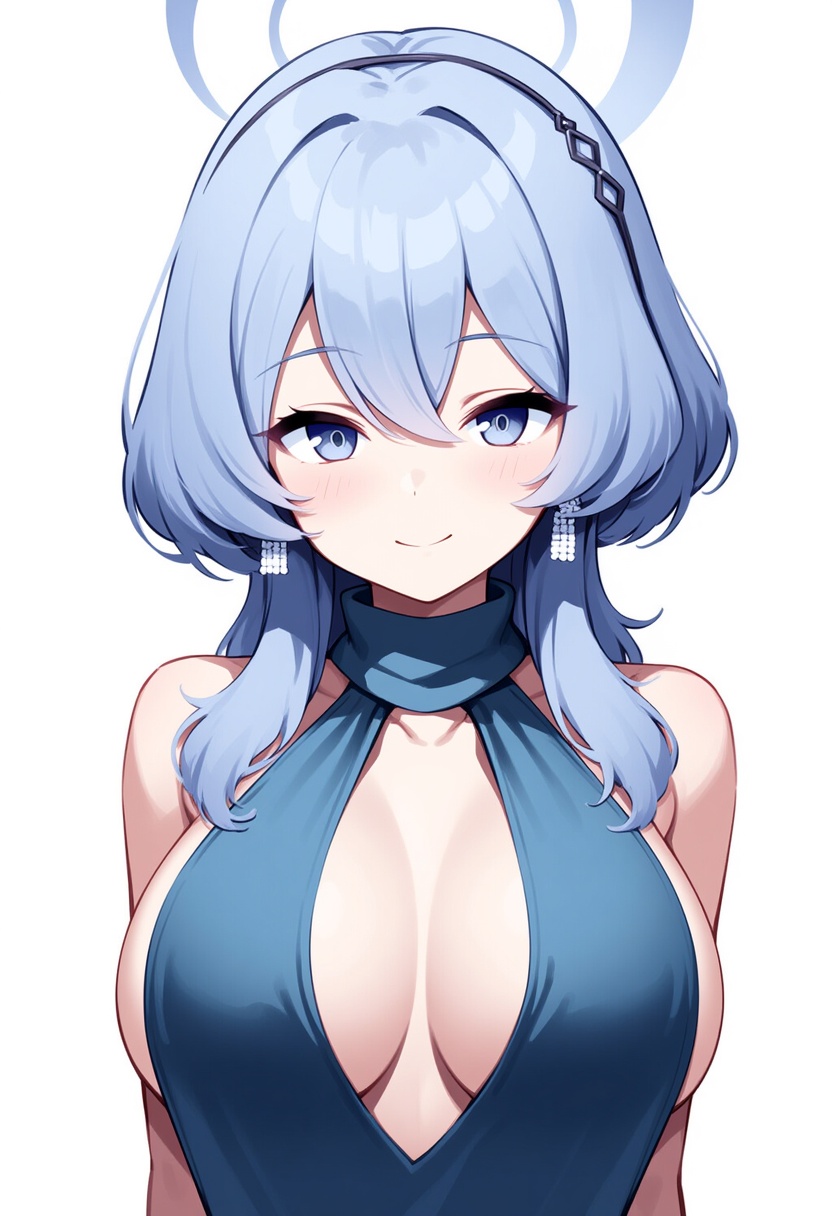 An image depicting ako (dress) (blue archive)