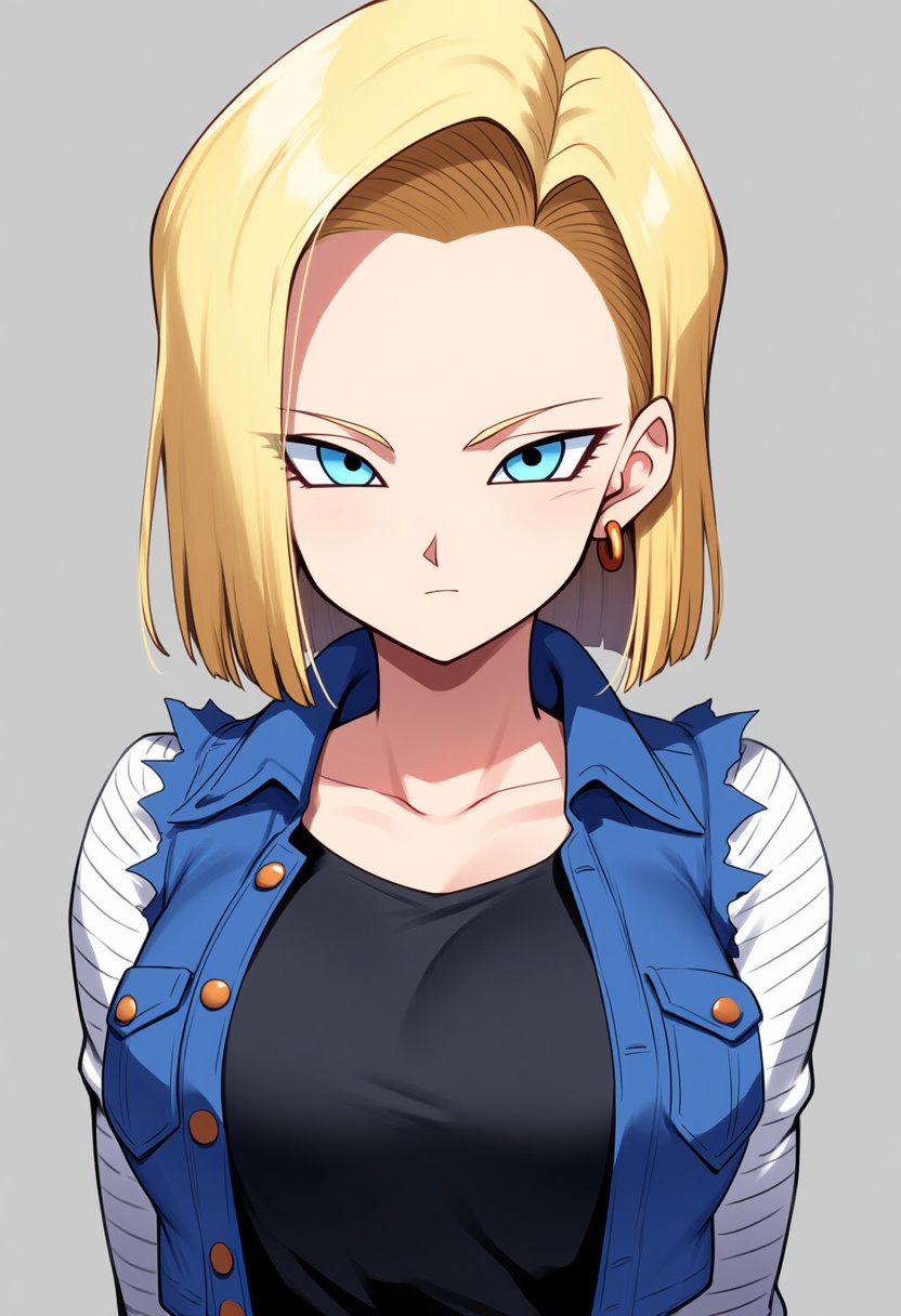An image depicting android 18