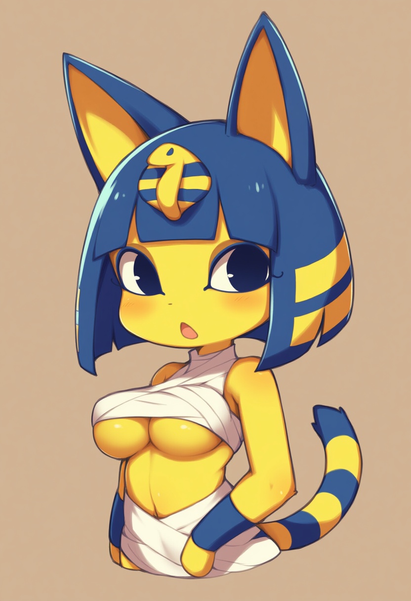 An image depicting ankha (animal crossing)