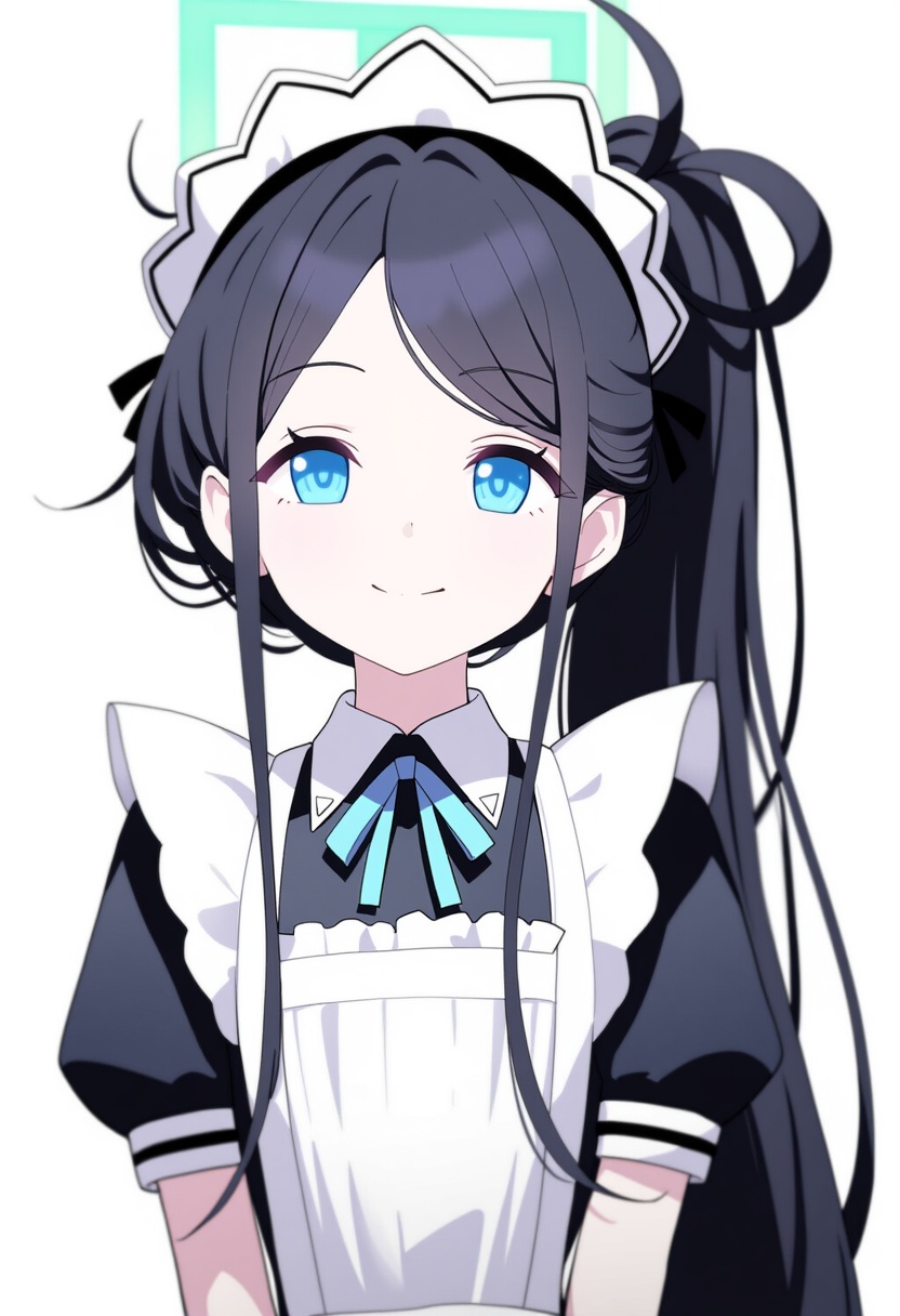 An image depicting aris (maid) (blue archive)