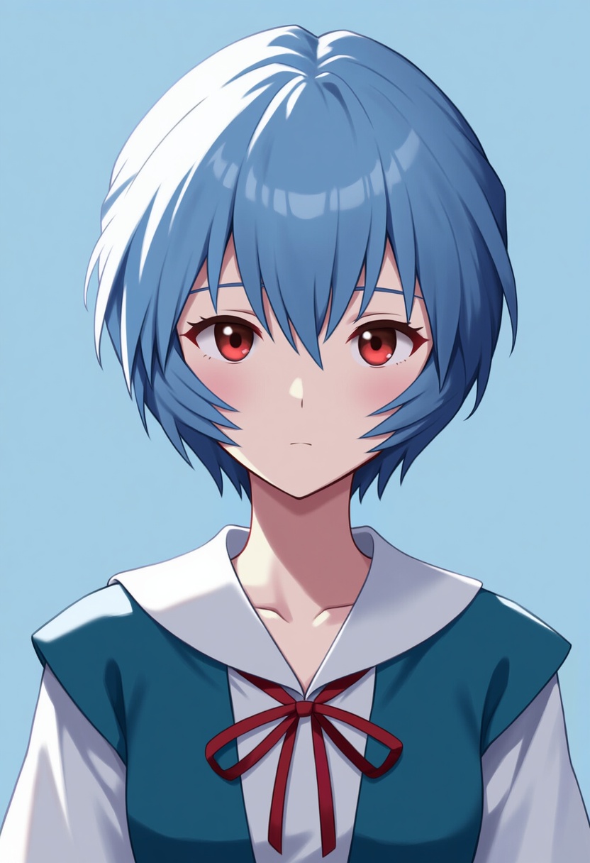 An image depicting ayanami rei