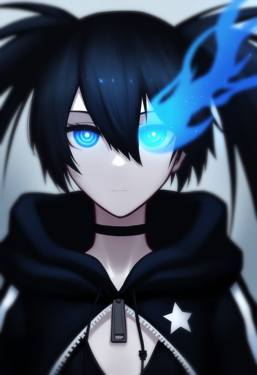 An image depicting black rock shooter (character)