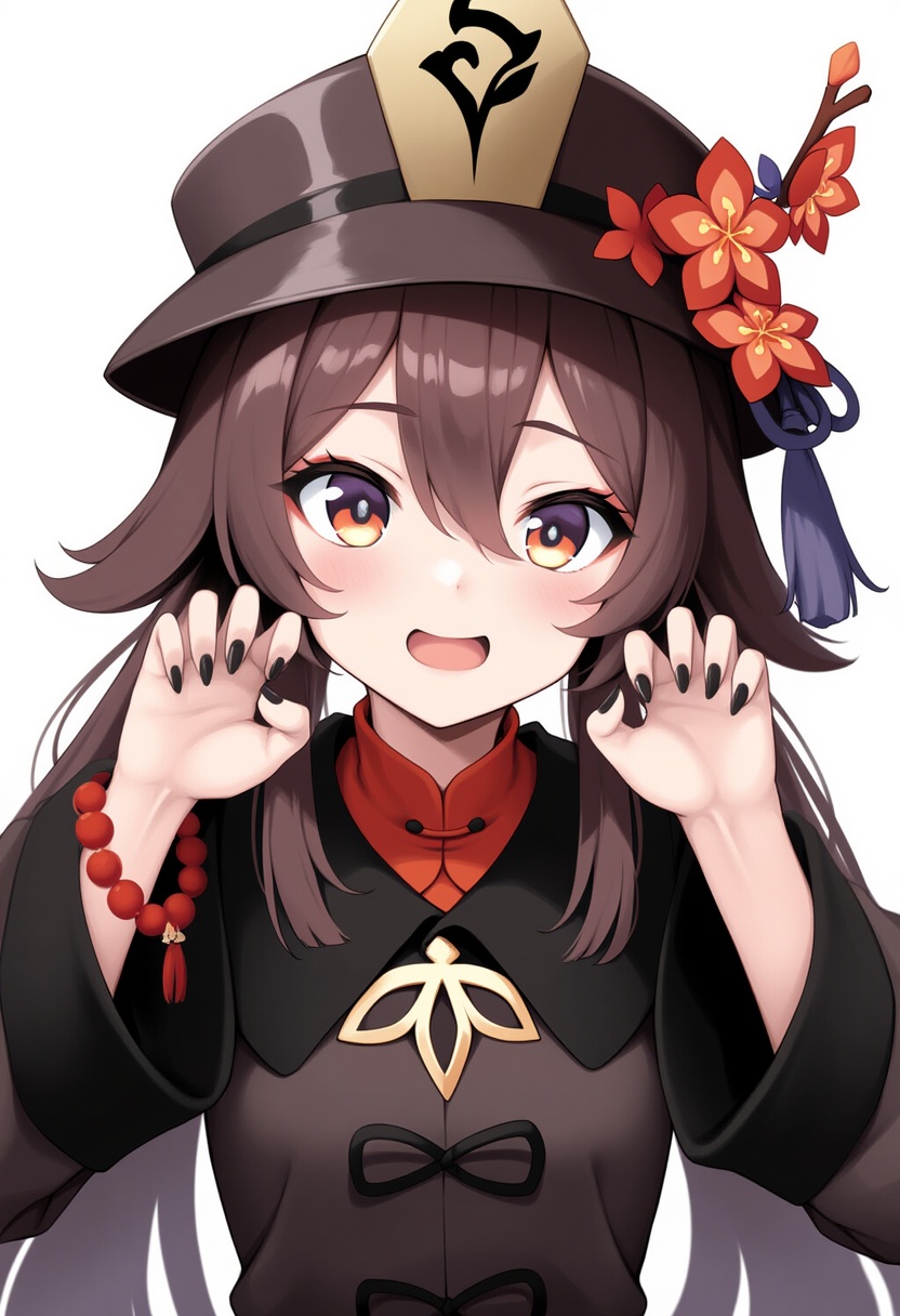 An image depicting boo tao (genshin impact)