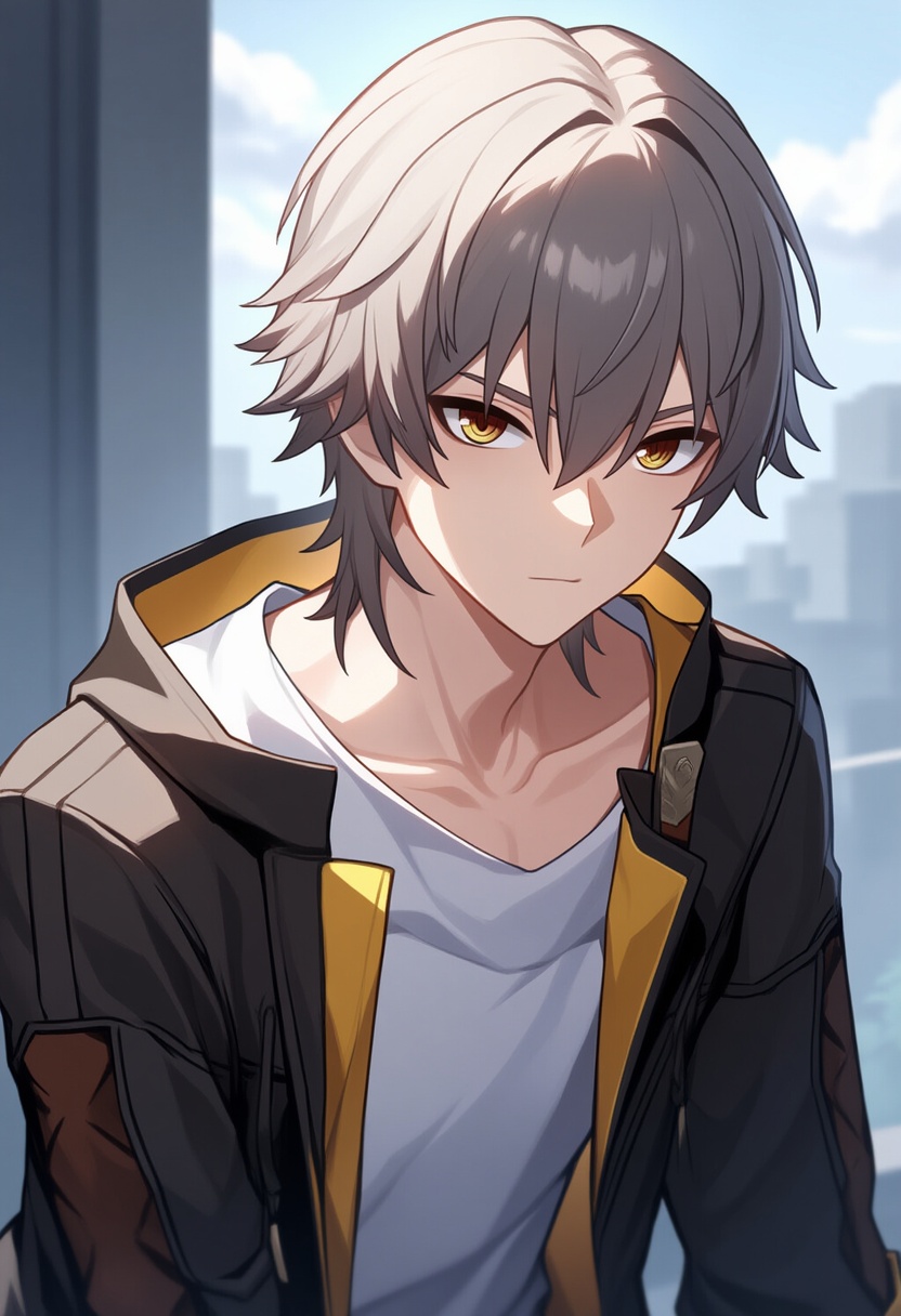 An image depicting caelus (honkai: star rail)