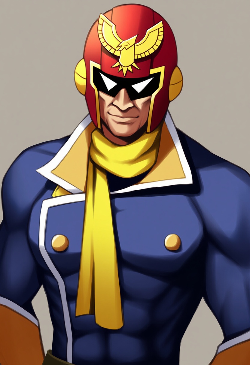 An image depicting captain falcon