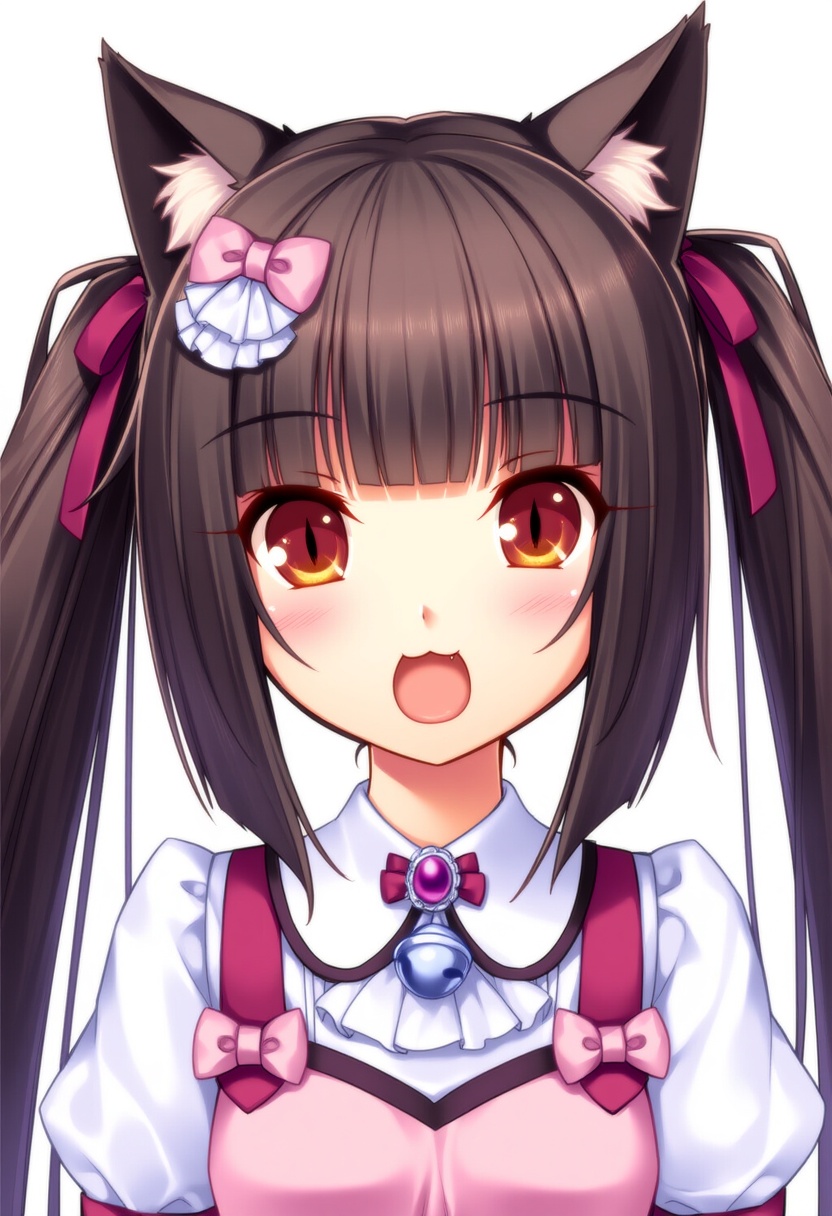 An image depicting chocola (nekopara)