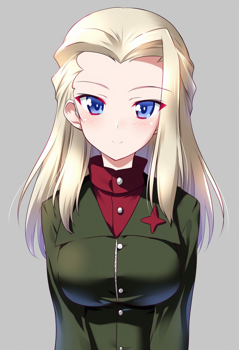 An image depicting clara (girls und panzer)