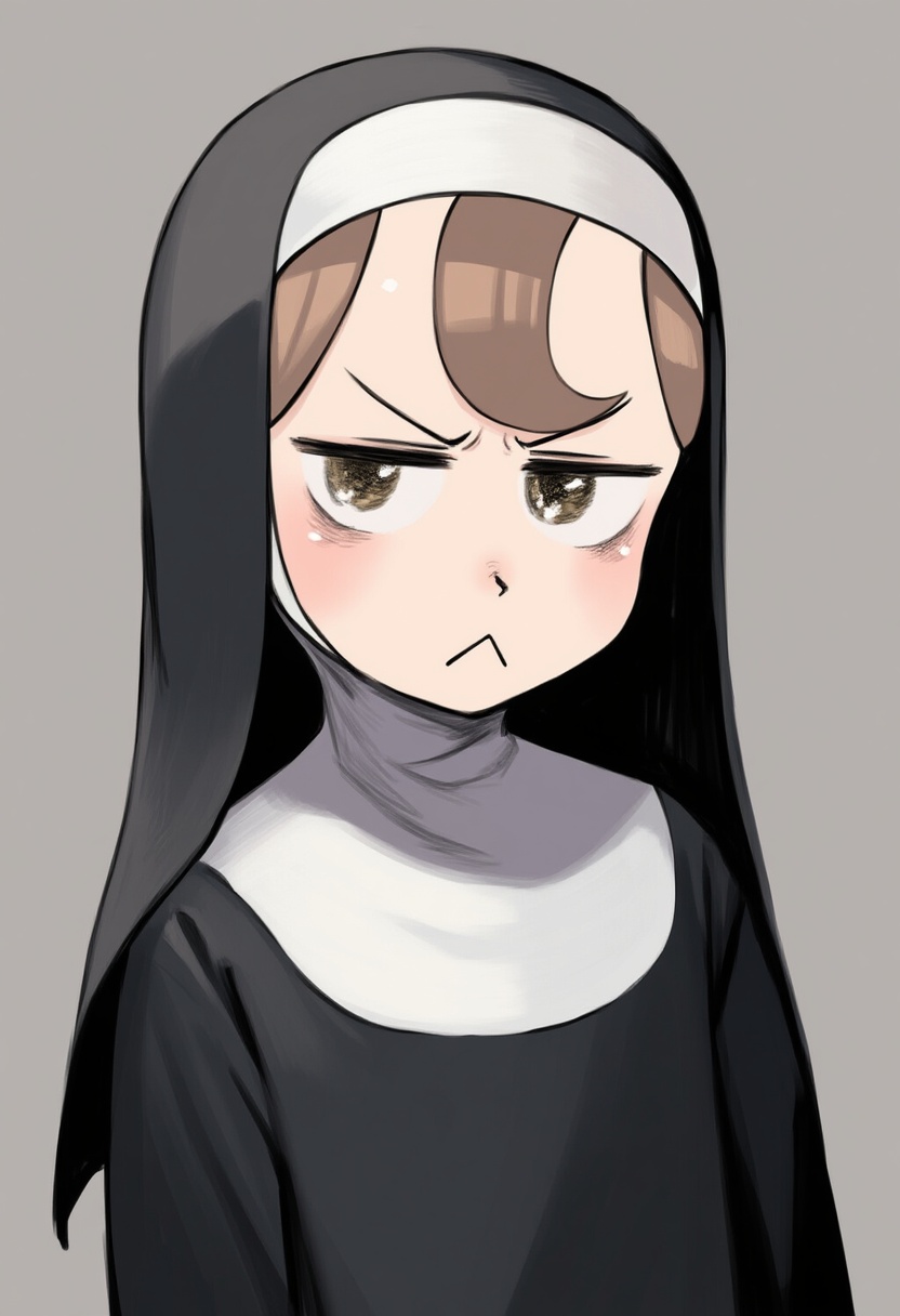 An image depicting clumsy nun (diva)