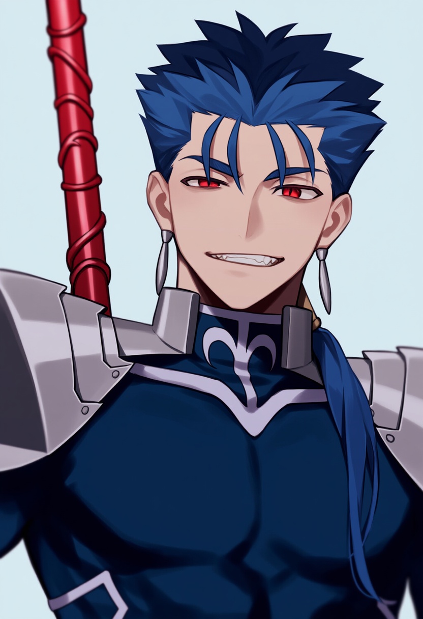 An image depicting cu chulainn (fate)
