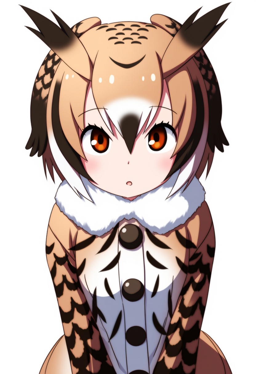 An image depicting eurasian eagle owl (kemono friends)