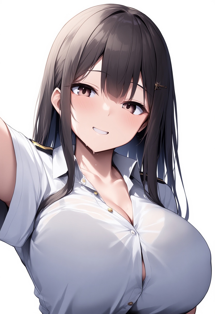 An image depicting female admiral (kancolle)