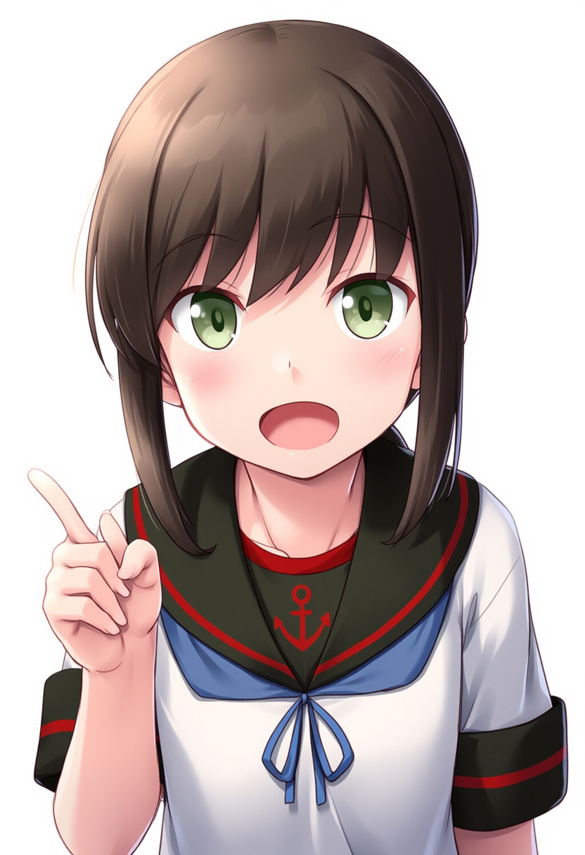 An image depicting fubuki kai ni (kancolle)