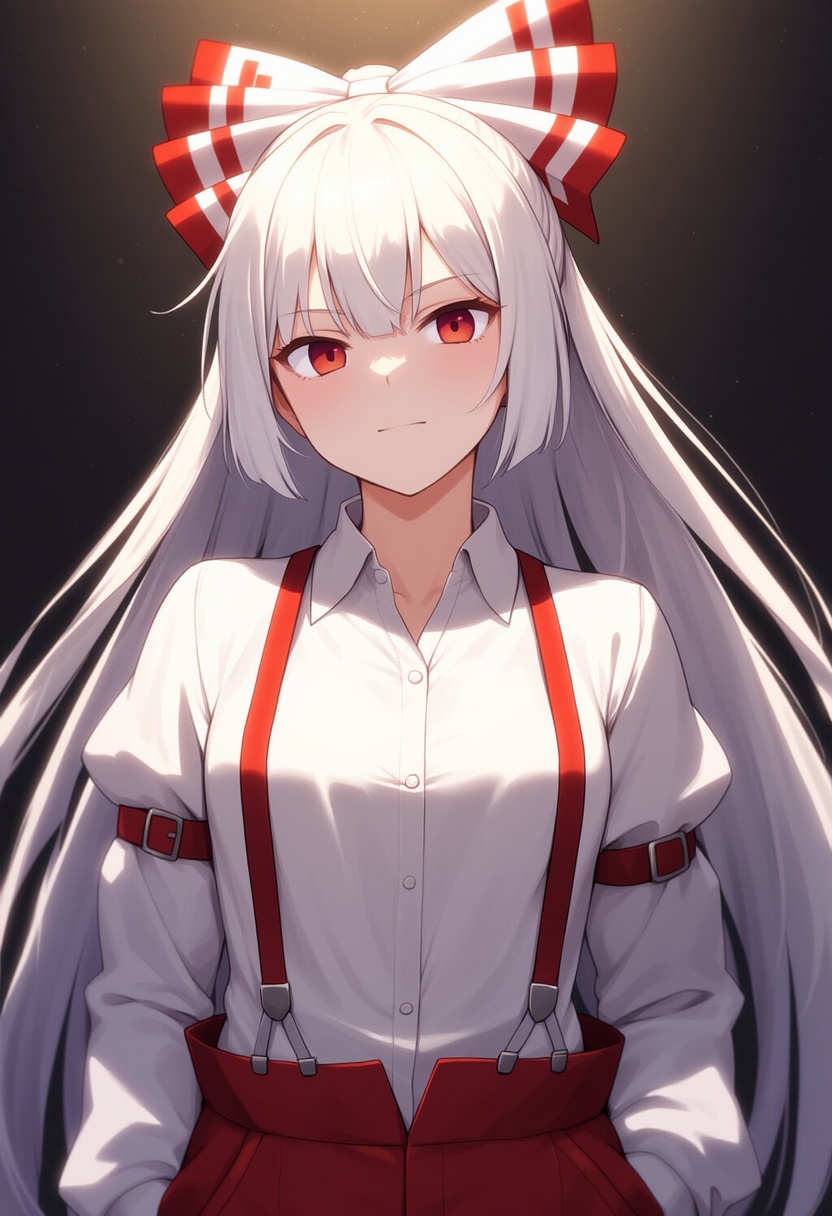 An image depicting fujiwara no mokou