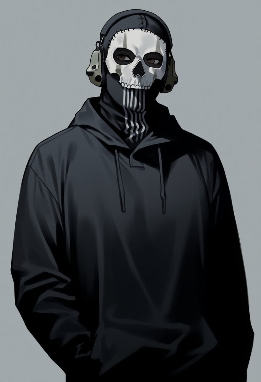 An image depicting ghost (modern warfare 2)