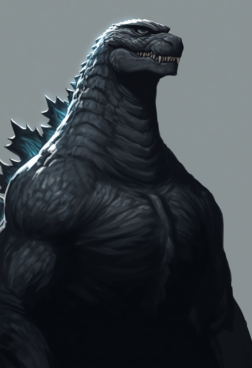 An image depicting godzilla