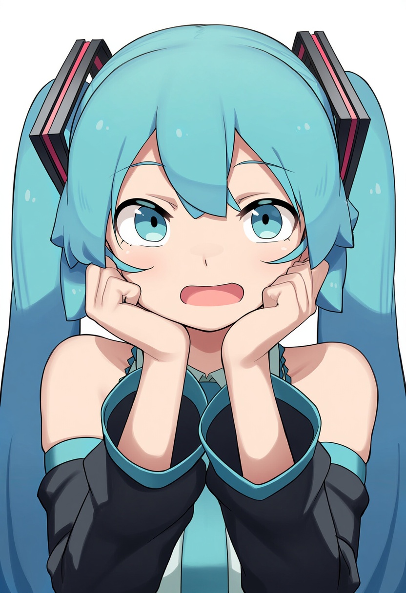 An image depicting hachune miku