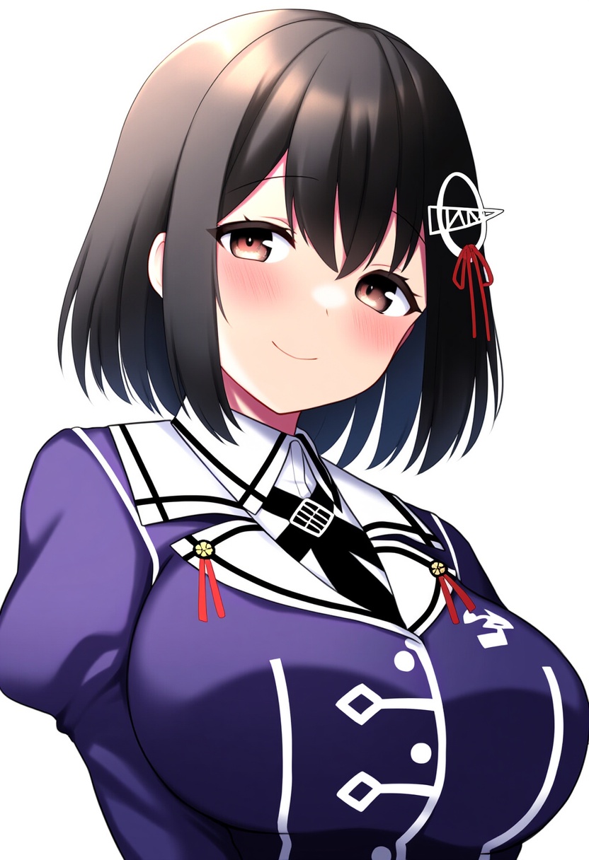 An image depicting haguro kai ni (kancolle)