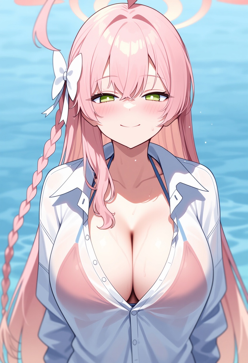 An image depicting hanako (swimsuit) (blue archive)