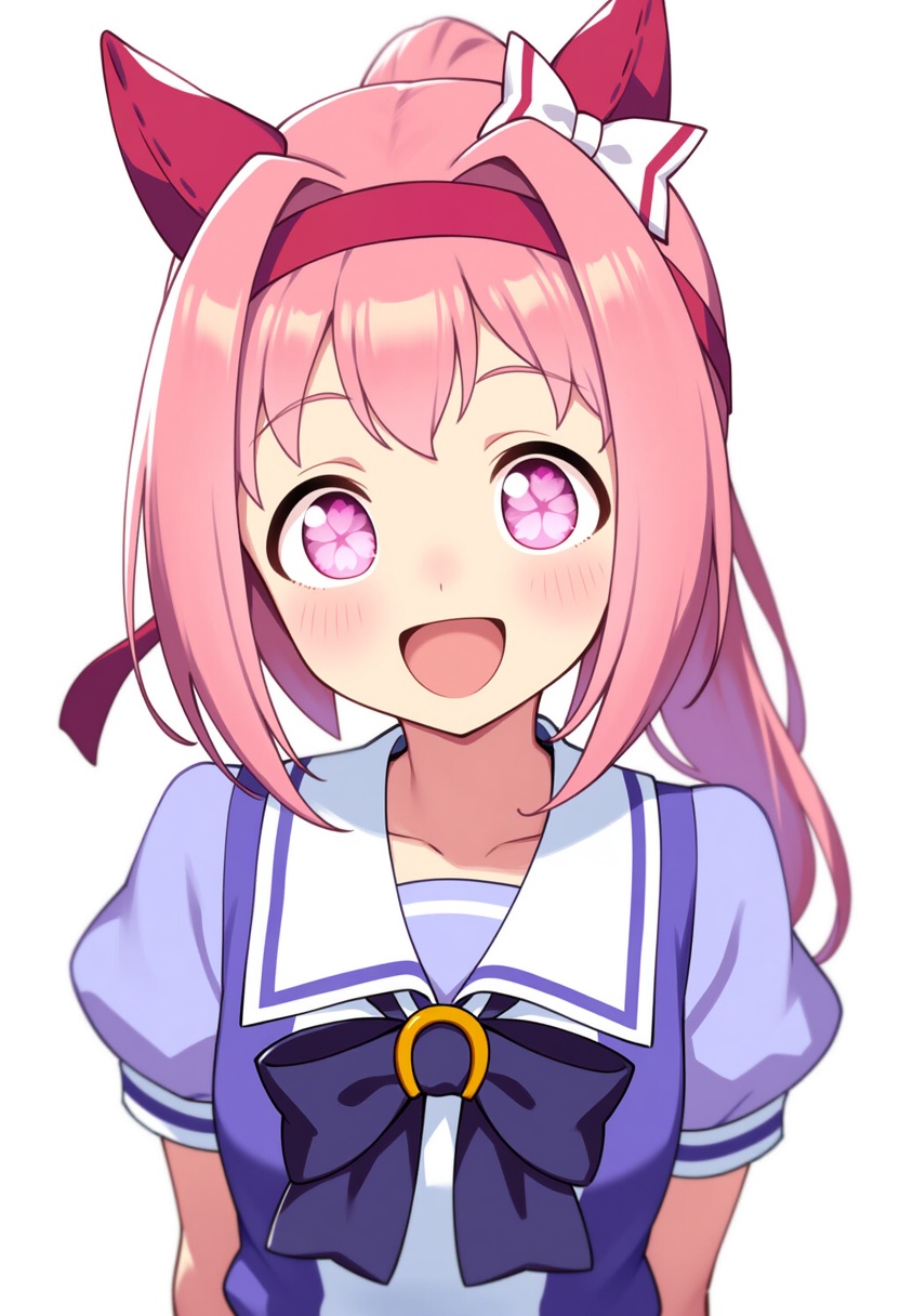 An image depicting haru urara (umamusume)