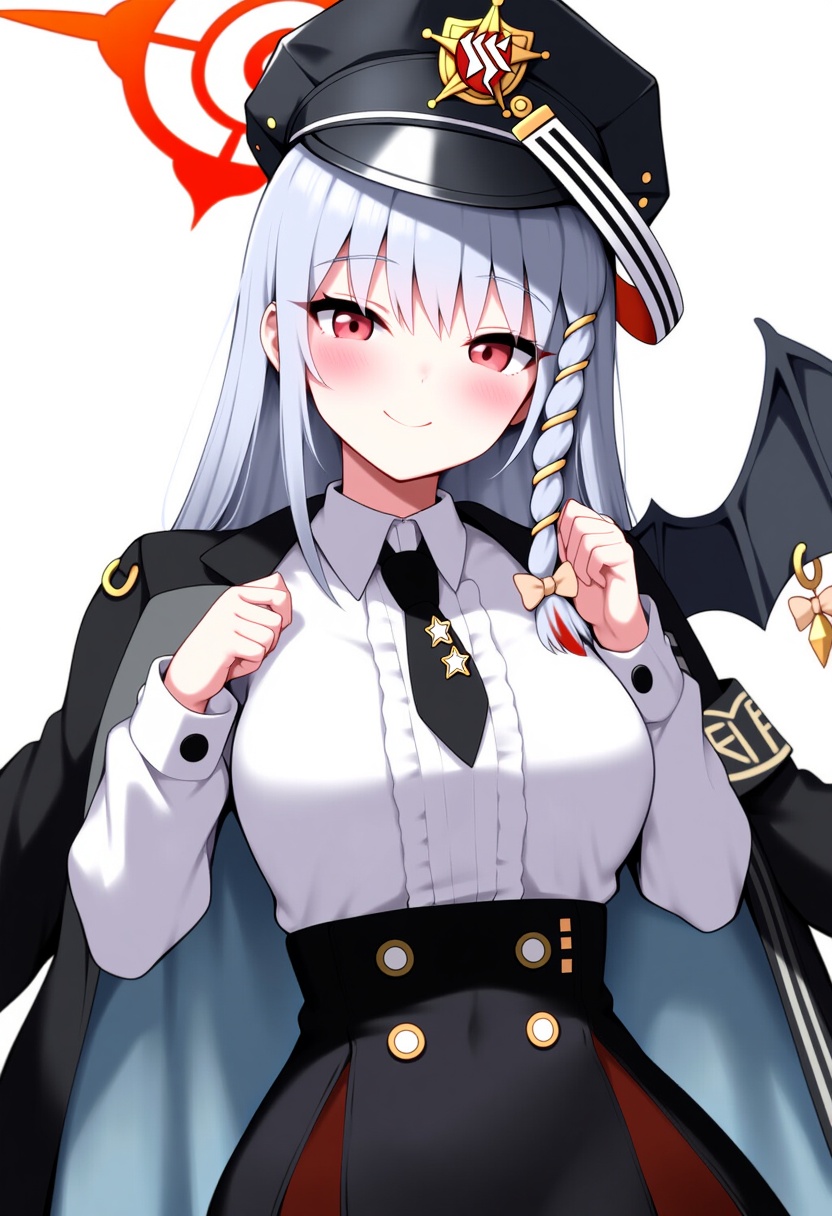 An image depicting haruna (blue archive)