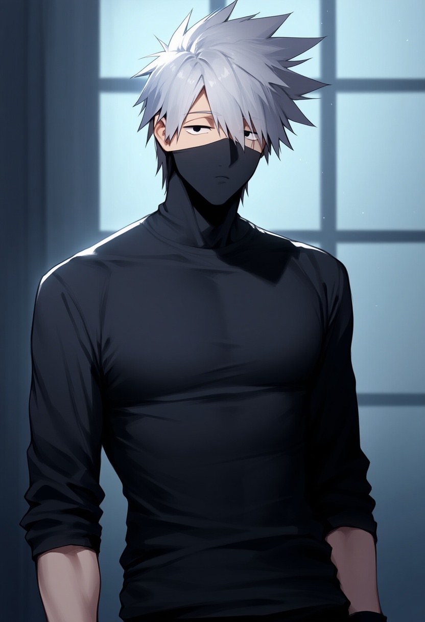 An image depicting hatake kakashi