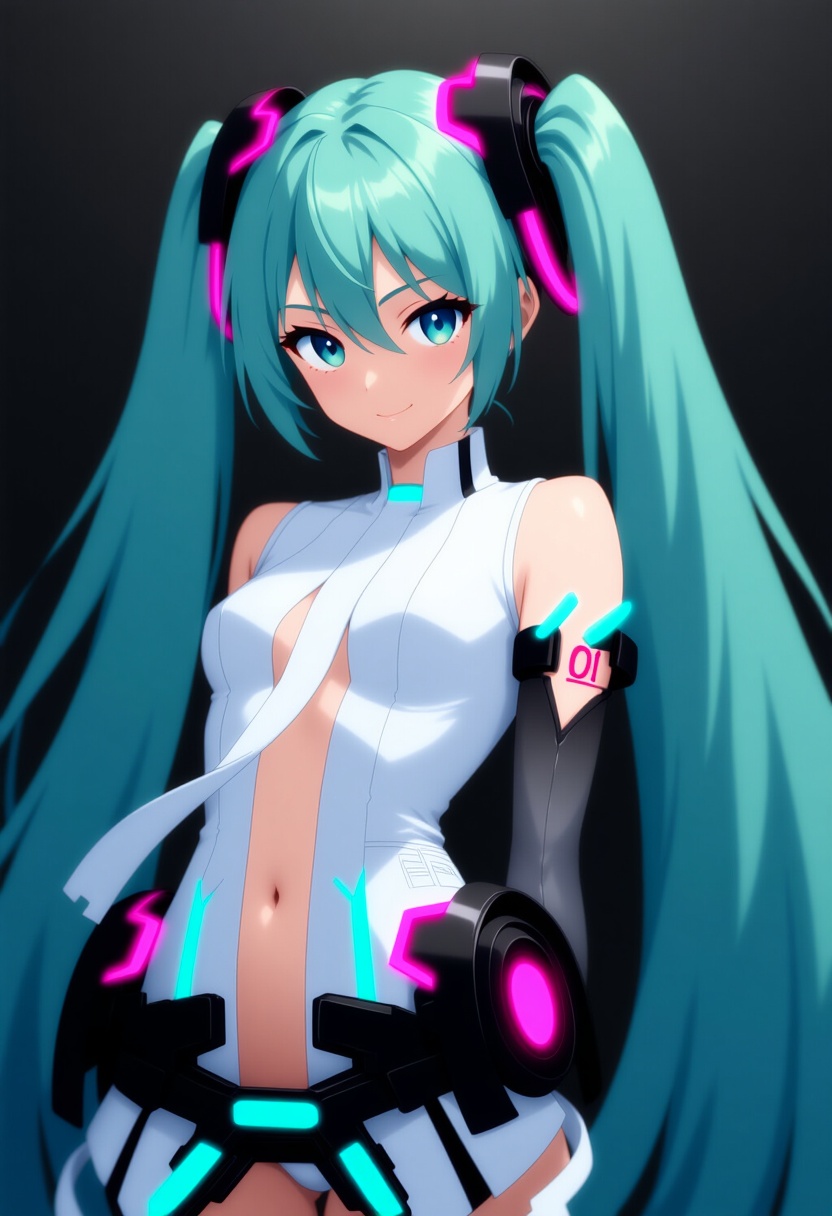 An image depicting hatsune miku (append)