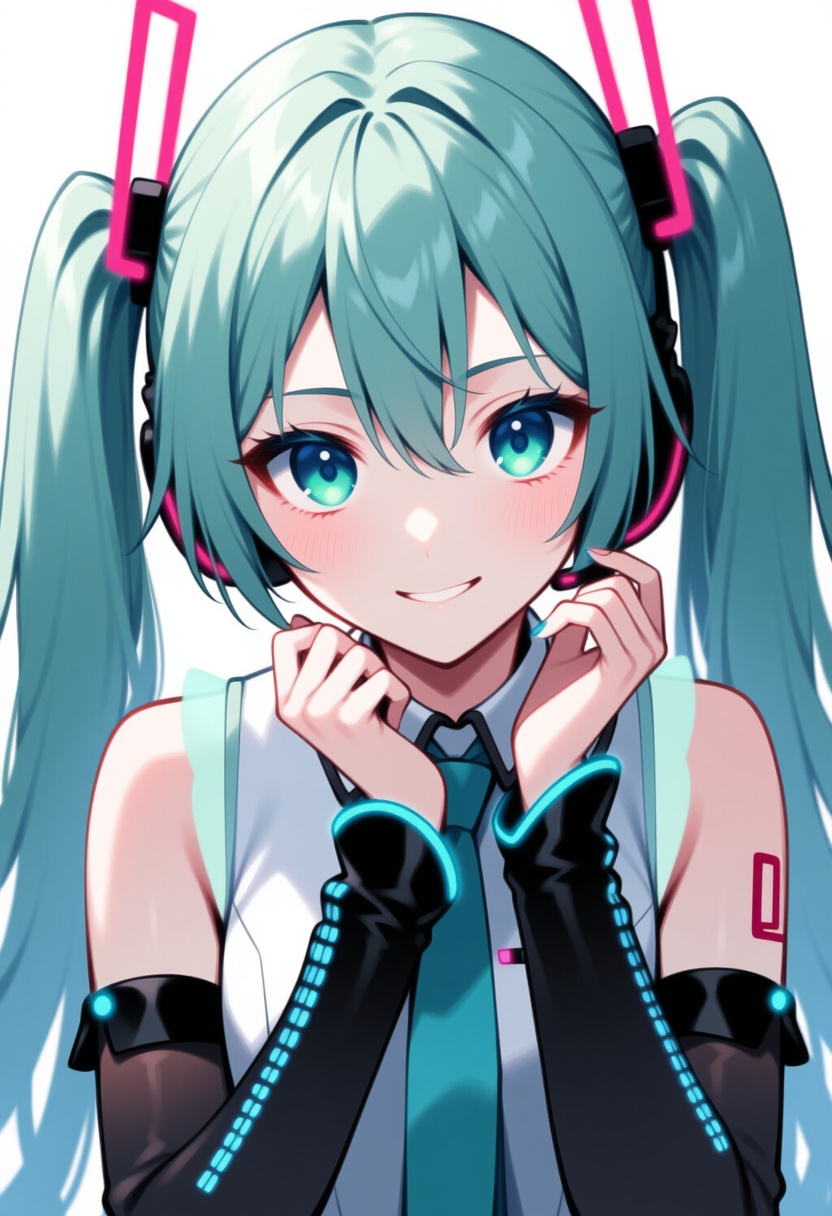 An image depicting hatsune miku (vocaloid4)