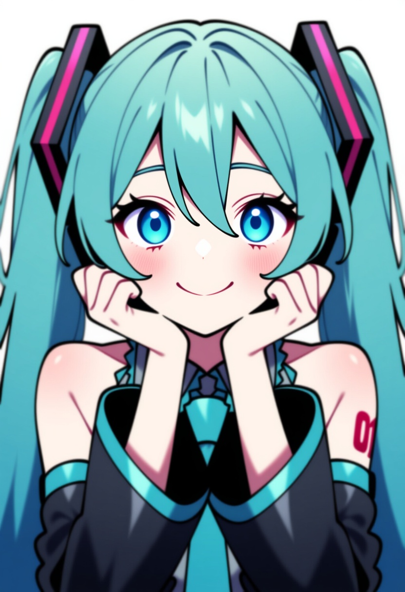 An image depicting hatsune miku