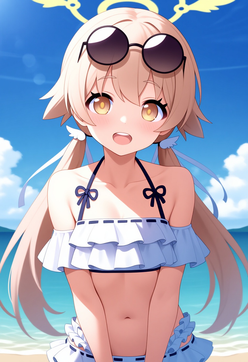 An image depicting hifumi (swimsuit) (blue archive)