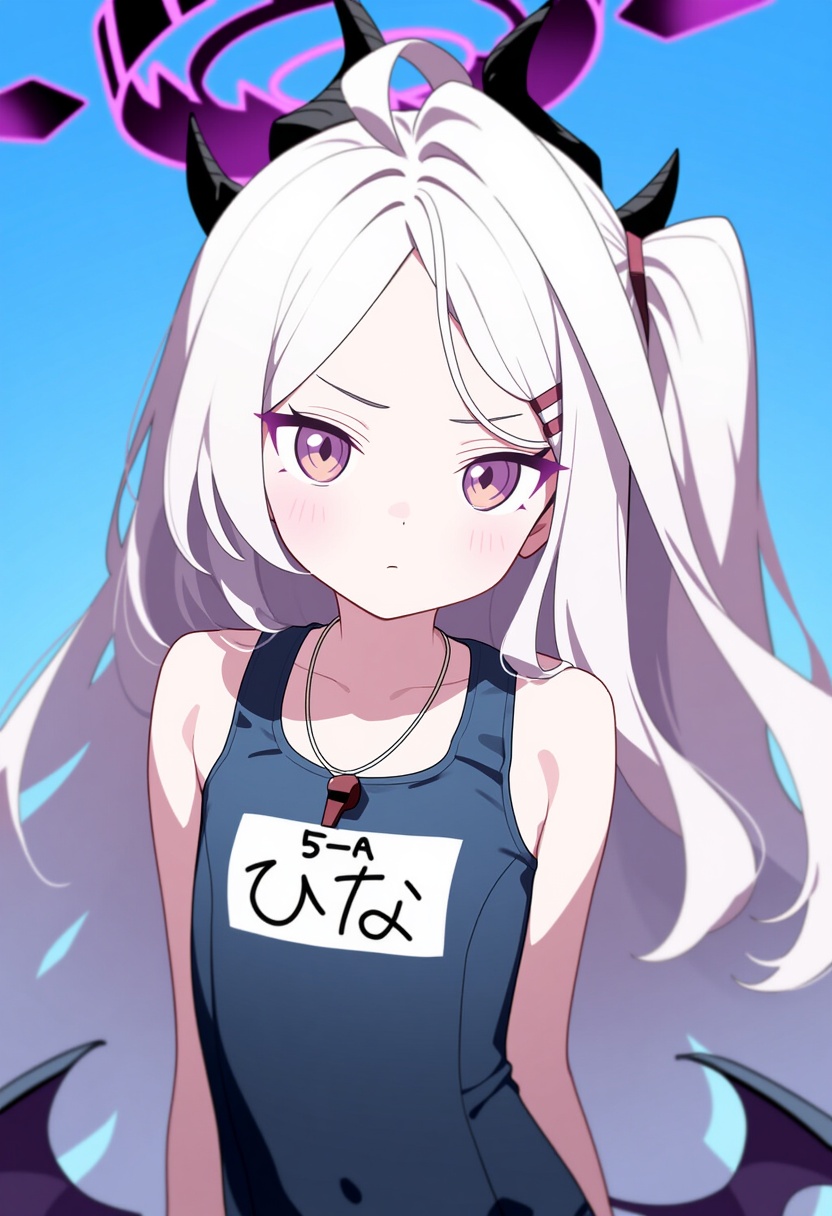 An image depicting hina (swimsuit) (blue archive)