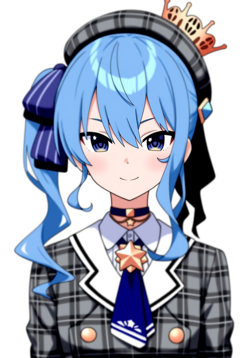 An image depicting hoshimachi suisei (1st costume)
