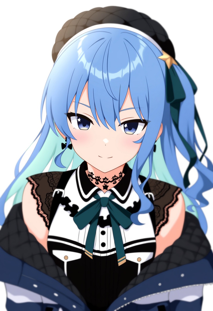An image depicting hoshimachi suisei (casual)