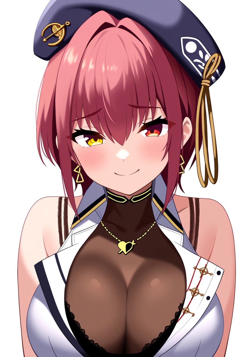 An image depicting houshou marine (businesswoman)
