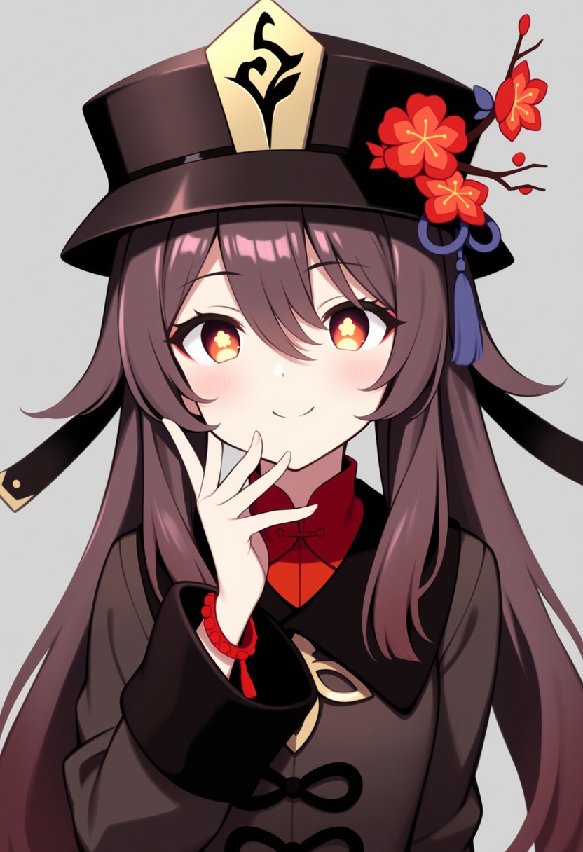 An image depicting hu tao (genshin impact)