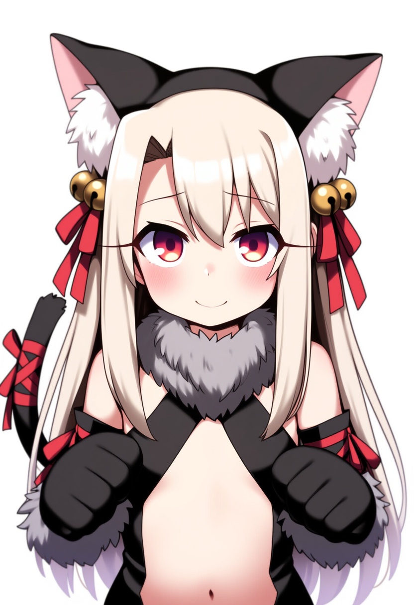 An image depicting illyasviel von einzbern (beast style)